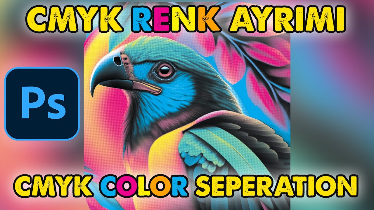 CMYK RENK AYRIMI YAPMA | Cmyk Color Seperation in photoshop #cmyk #colorseperation
