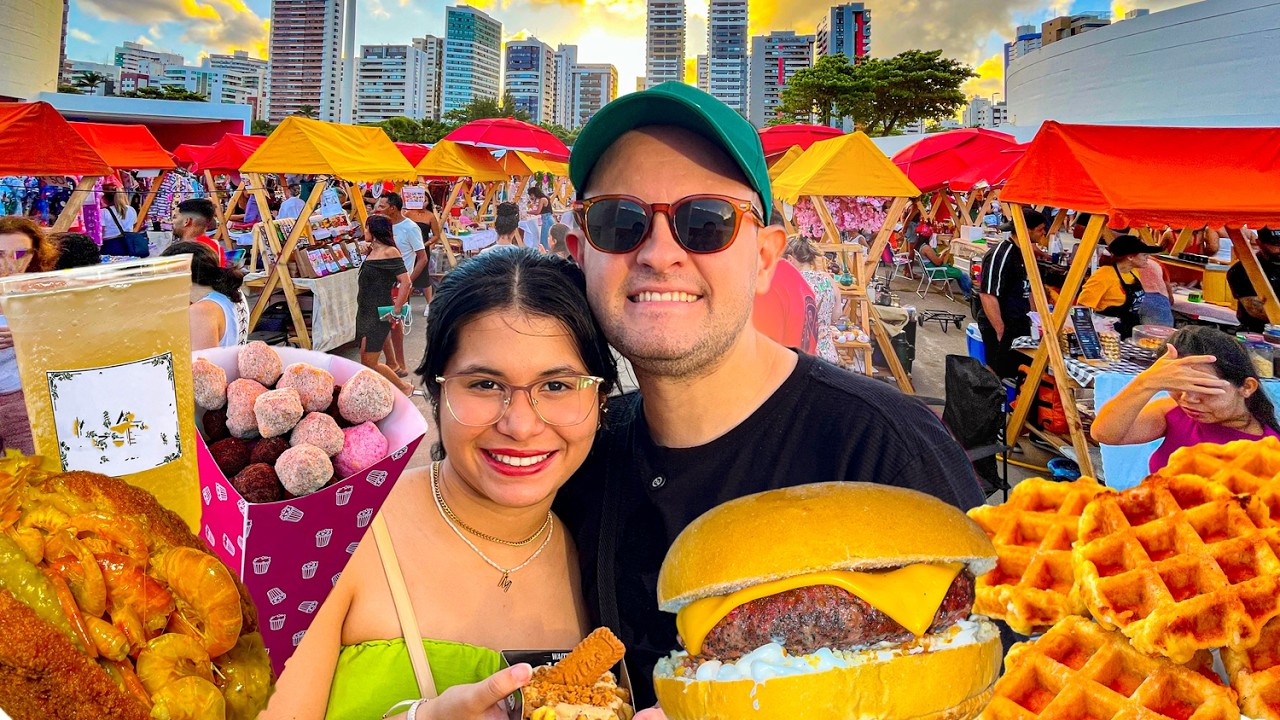 Comida de Rua em Recife na Feira do Lindu, em Boa Viagem (COM PREÇOS)