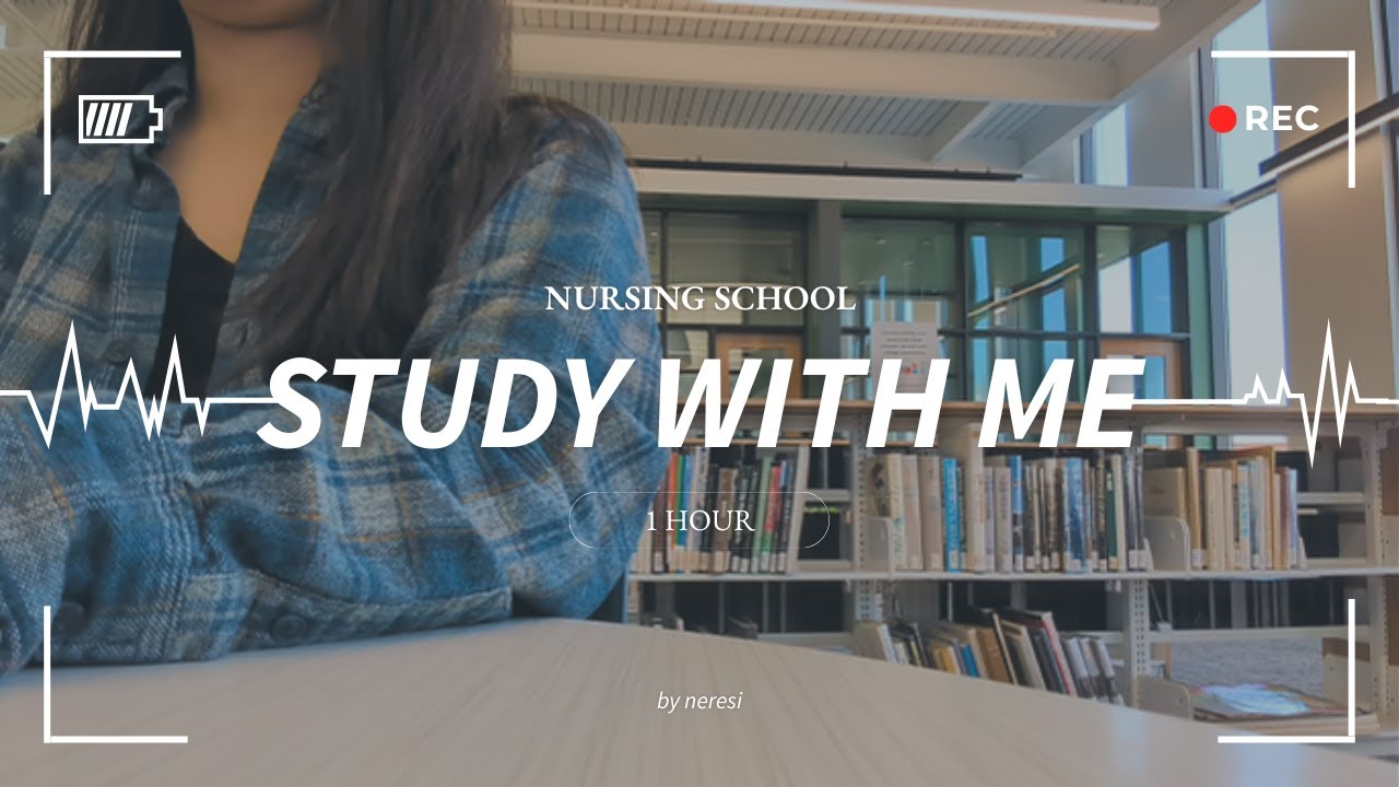 1 hora de estudia de biblioteca conmigo | estudiante de enfermería | sin hablar, sin música