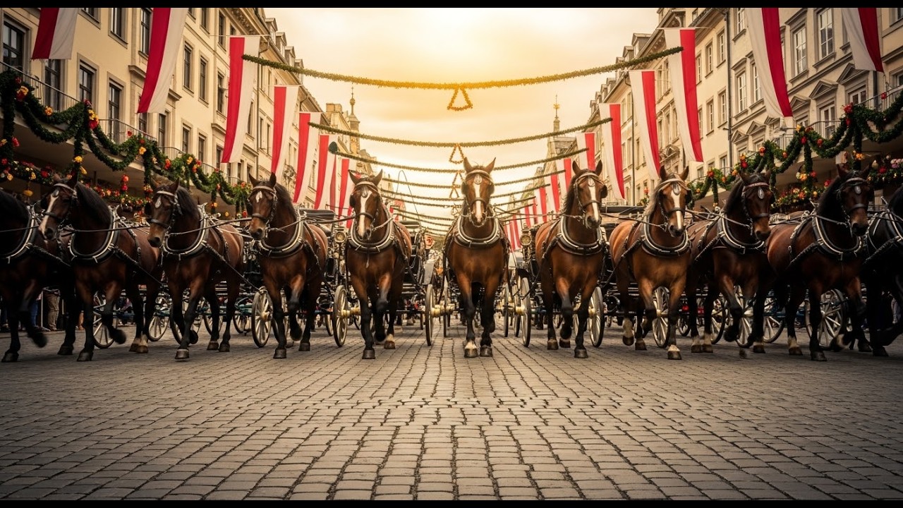 Ellwangen &ndash; Umzug mit Pferden | Kalter Markt. 🐐🐎Hundreds of Horses March Through Ellwangen 🐎🇩🇪