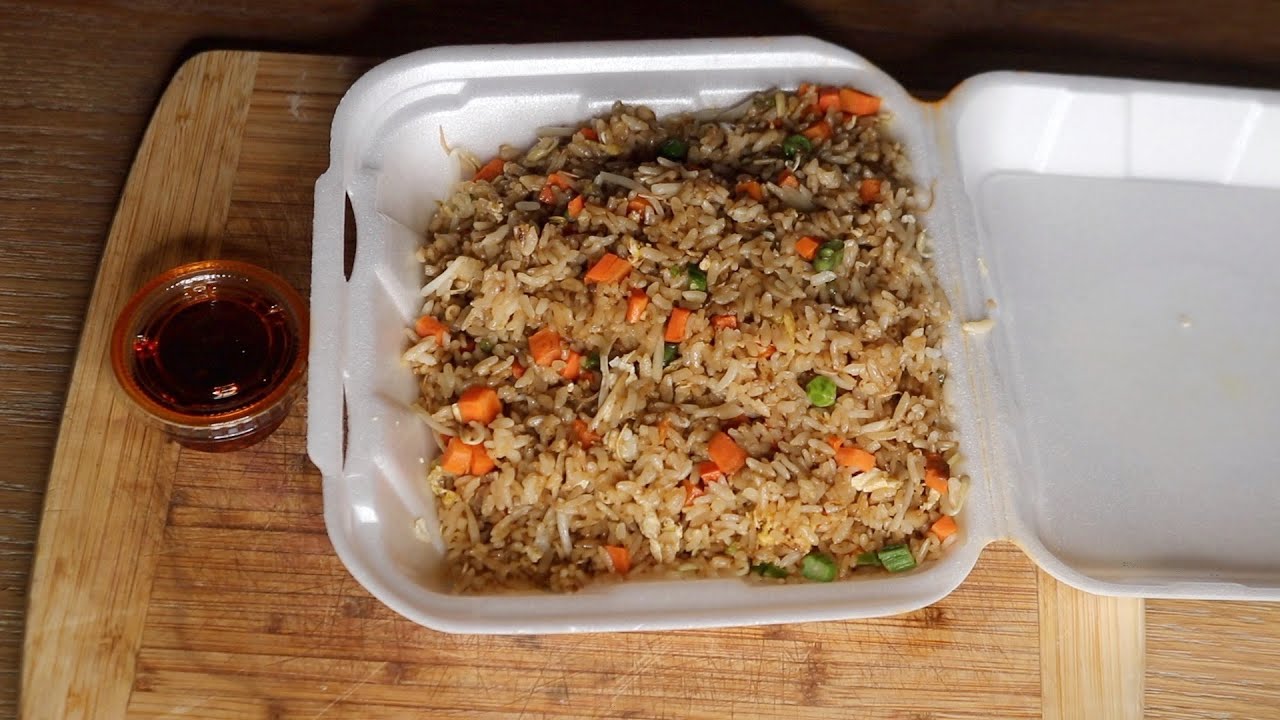 FRIED RICE HOT CHILI OIL ASMR EATING SOUNDS