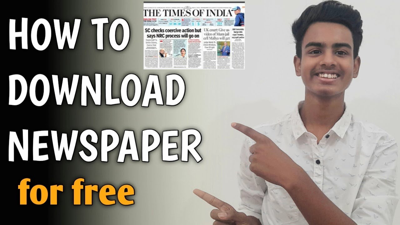 how to download any newspaper PDF for free in English.