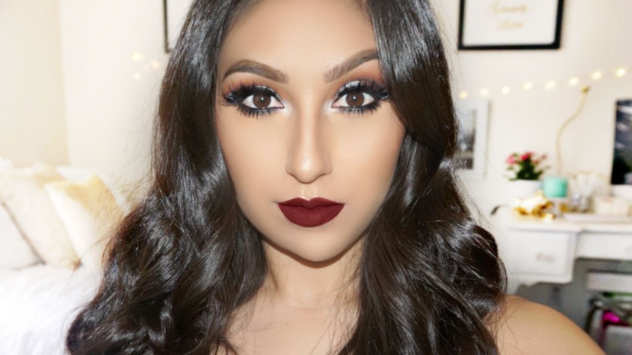 Maquillaje Para el Otoño con Labios Oscuros