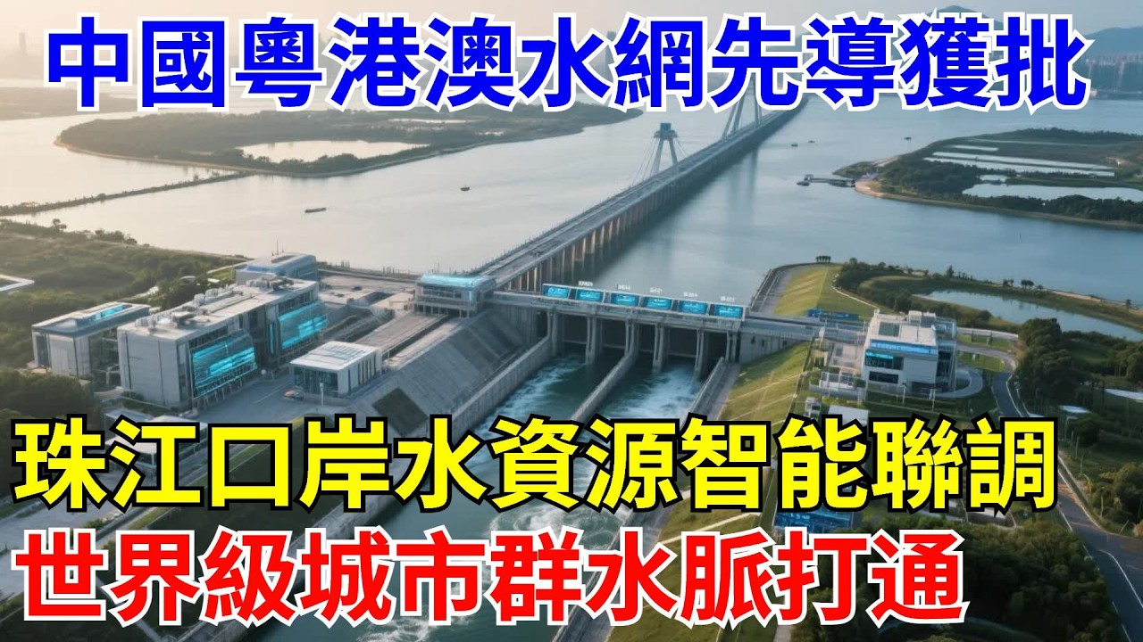中國粵港澳大灣區水網先導區獲批！珠江口東西岸水資源智能聯調，世界級城市群水脈打通！【山河話事】#大國工程 #科普 #水利工程 #中國