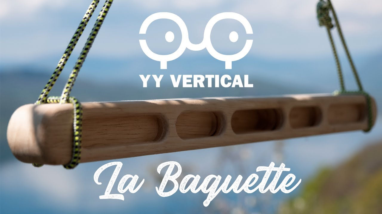 YY Vertical | La Baguette, la poutre d'entra&icirc;nement d'escalade ultra l&eacute;g&egrave;re en bois recycl&eacute;