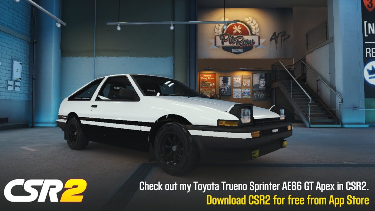 CSR 2 | Toyota Trueno Sprinter AE86GT Apex Fastest Tune & Shift Pattern 7.1x