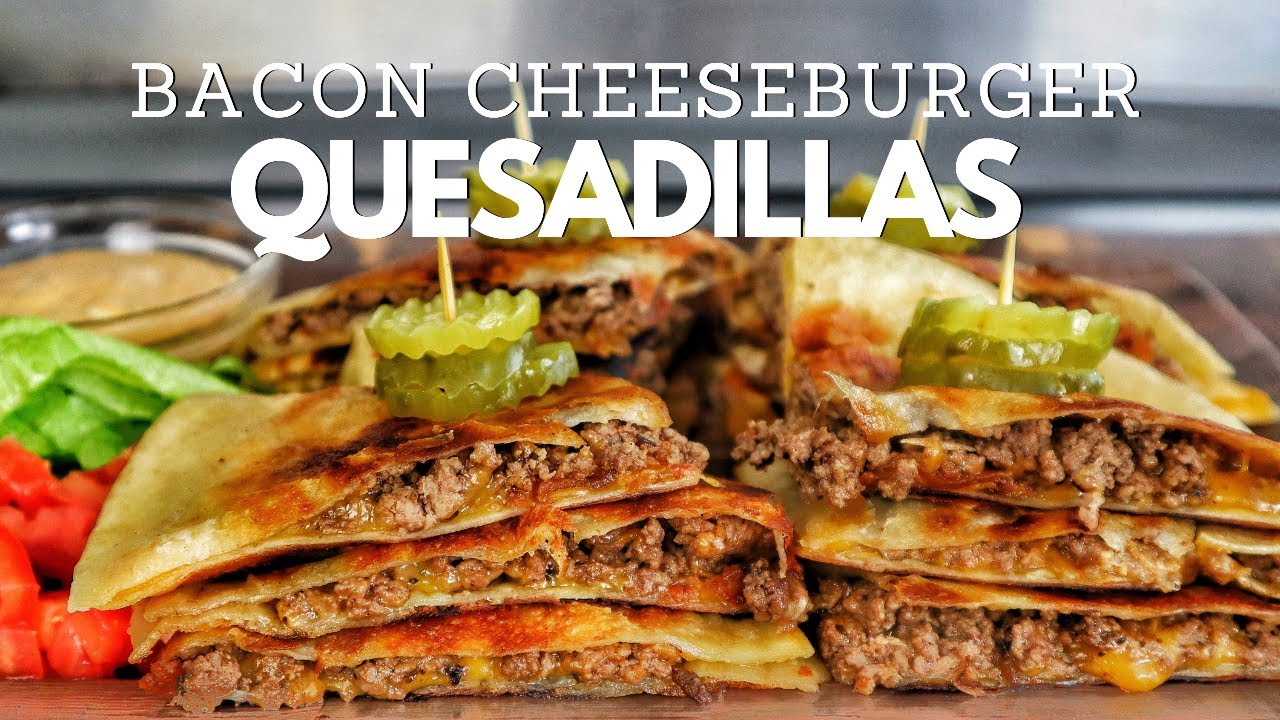 MELT IN YOUR MOUTH Bacon Cheeseburger Quesadilla
