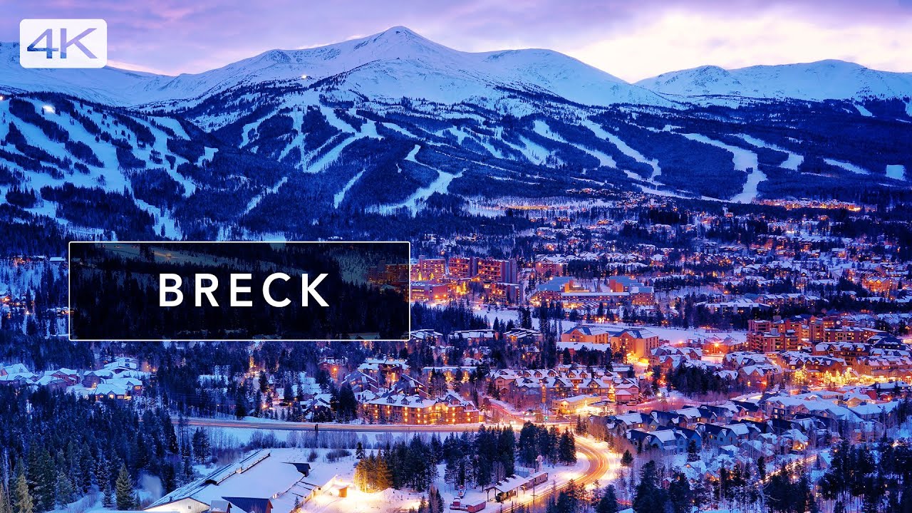 🏔Breckenridge Colorado - A cinematic walk through the famous ski town, winter wonderland 4K