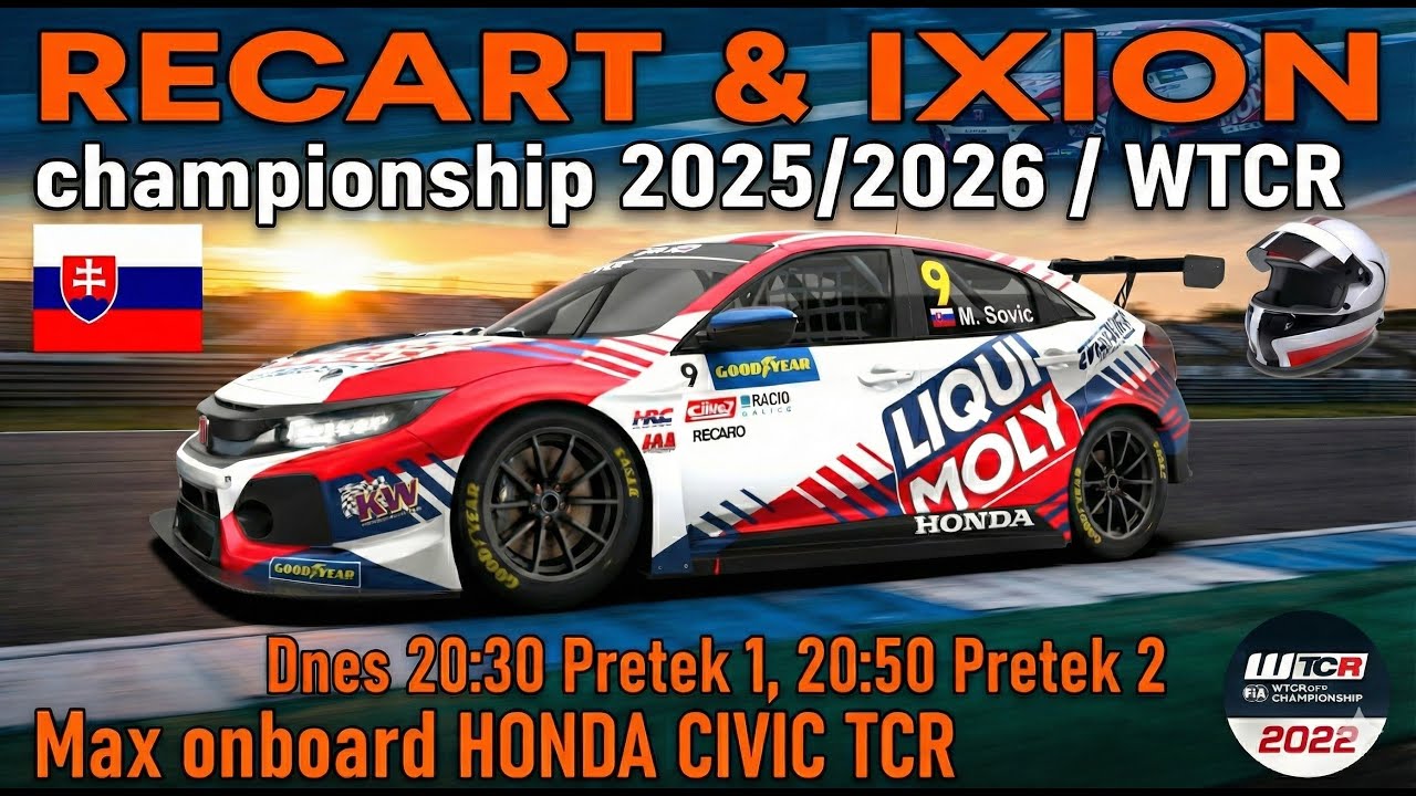RECART & IXION WTCR 2025/2026 | Estoril | Honda Civic TCR #9 | Max onboard