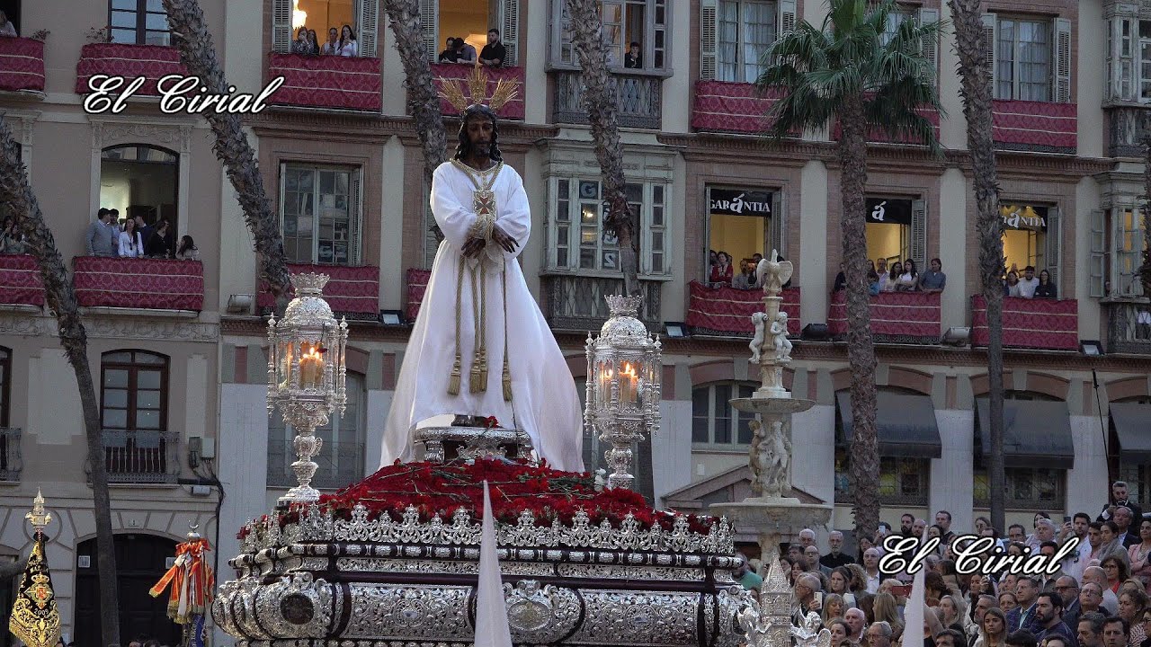 CAUTIVO Y TRINIDAD MALAGA 2025 TRIBUNA OFICIAL Y ENTRADA A CALLE LARIOS 4K