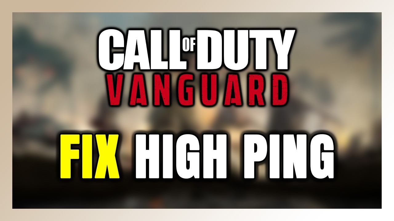 How to FIX Call of Duty: Vanguard High Ping & Packet Loss!