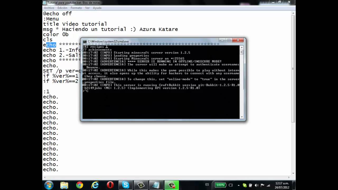 Como hacer un programa con CMD / MS-DOS