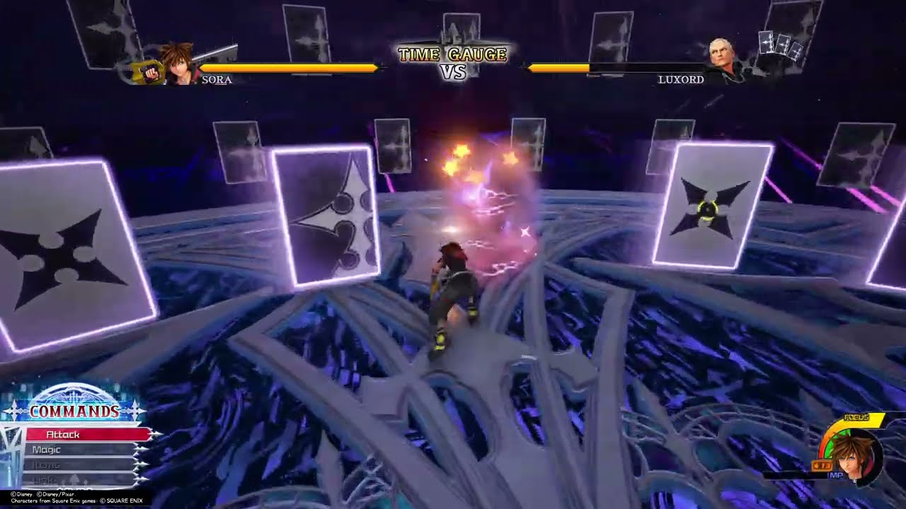 KINGDOM HEARTS III - Data Luxord No Damage (Level 1) Critical All Pro Codes With Restrictions 