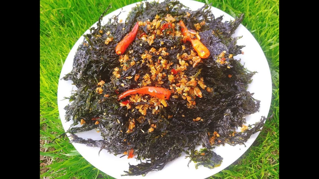 Cách làm RONG BIỂN CHÁY TỎI giòn ngon khó cưỡng