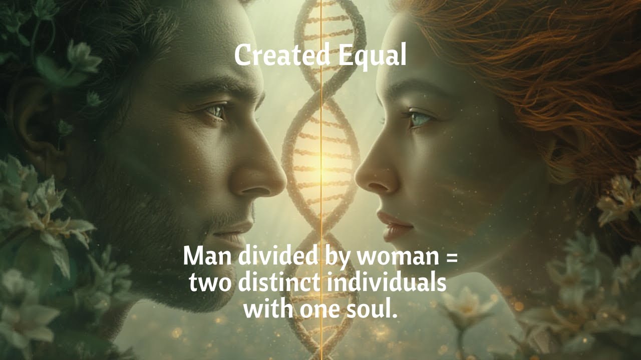 Created Equal | From matter God created man. From man, God extracted woman.