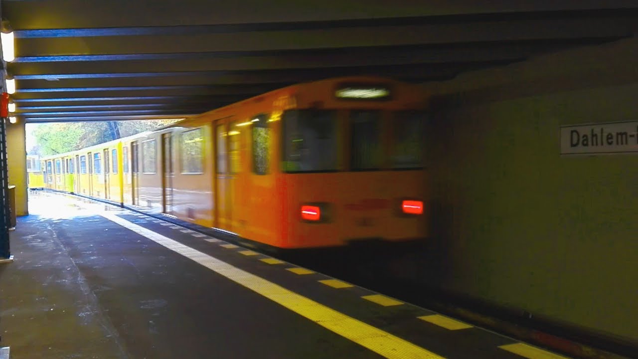 🚇 BVG A3L92 departing DAHLEM-DORF (Berlin U-Bahn)