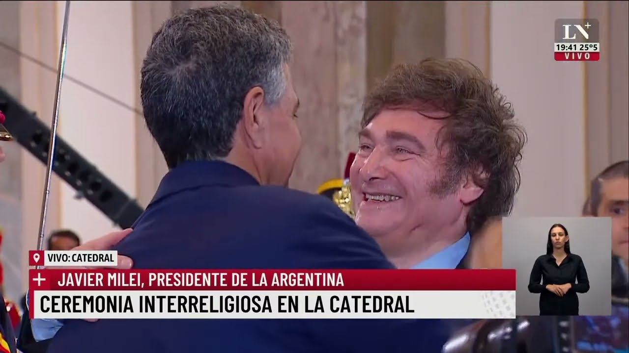 La ceremonia completa interreligiosa que participó Javier Milei