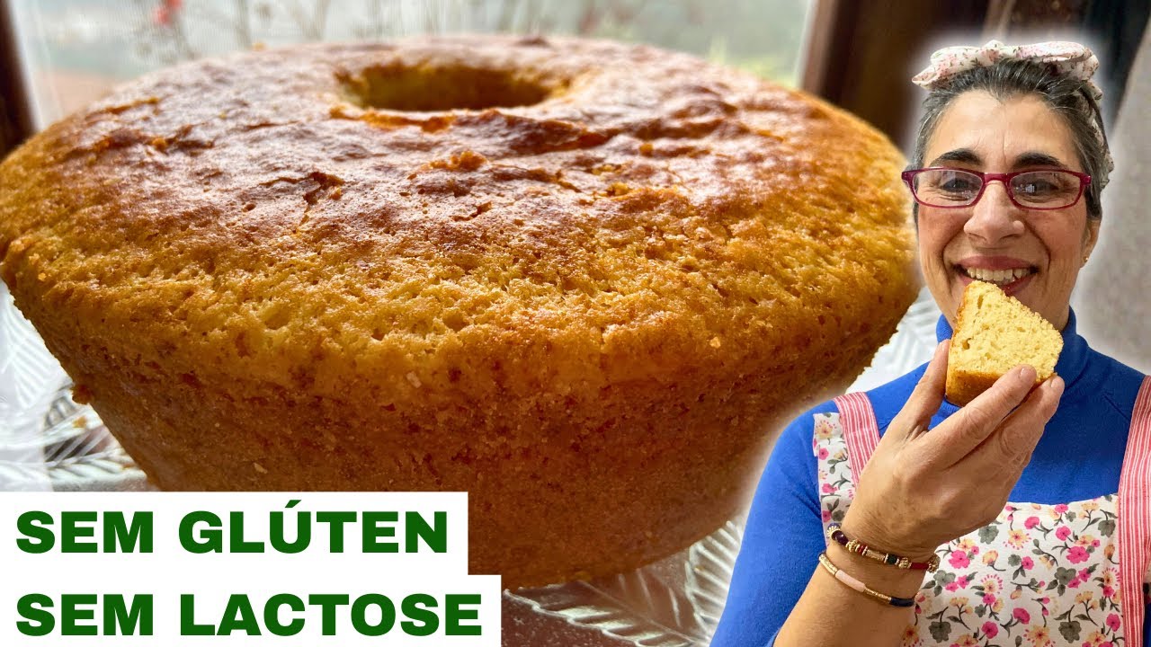 Bolo de Iogurte SEM GLÚTEN e SEM Lactose, super fofinho!