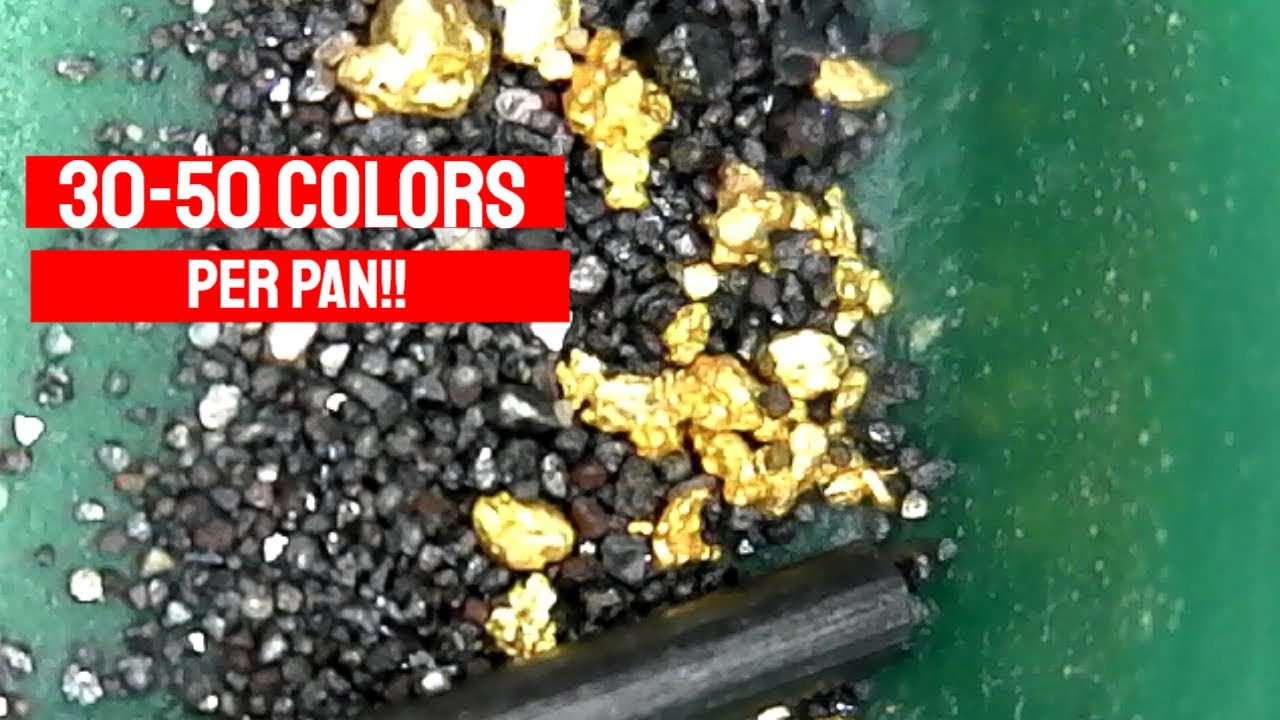 30-50 SPECS a PAN!!! Panning a Rich Feeder Creek