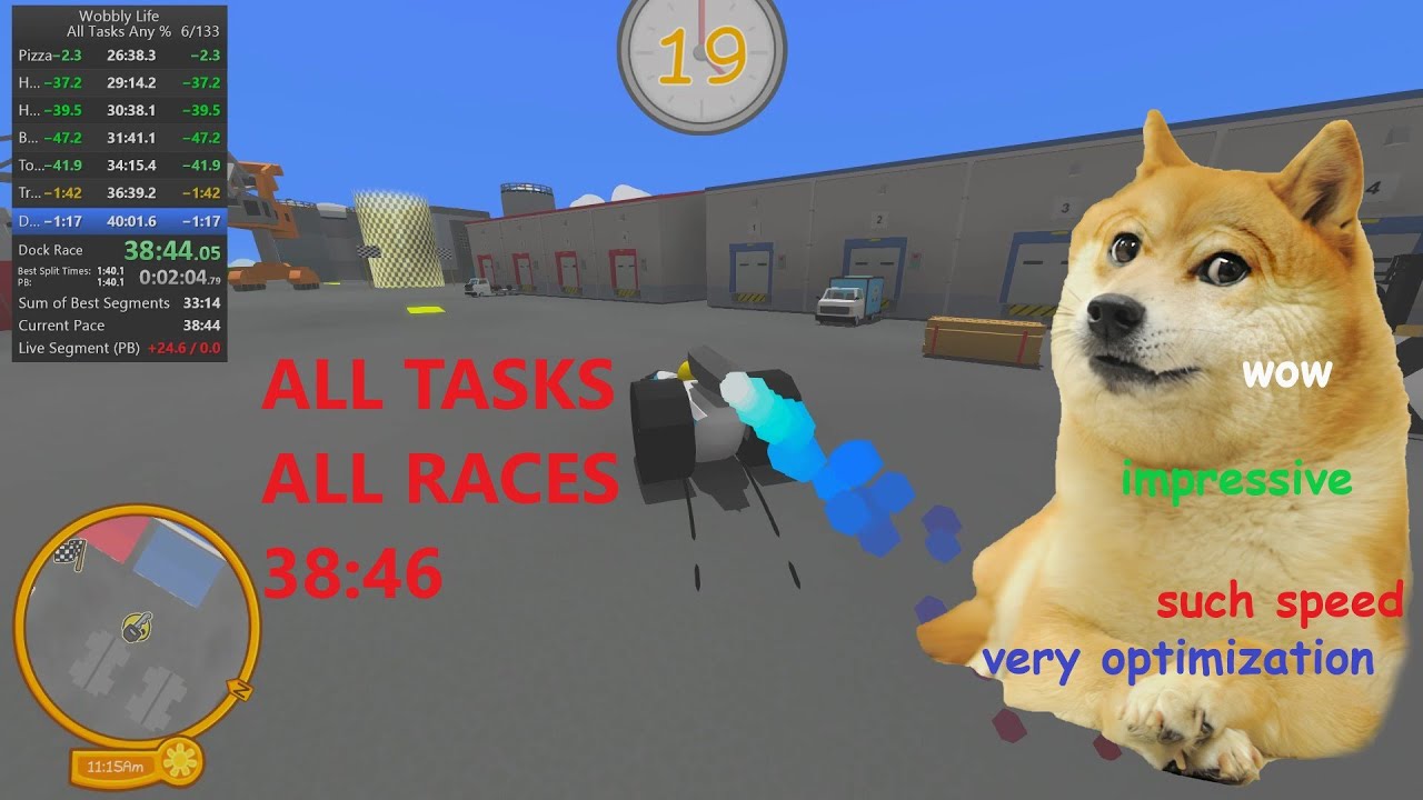 Wobbly Life 0.5.5 All Tasks and Races [38:46]