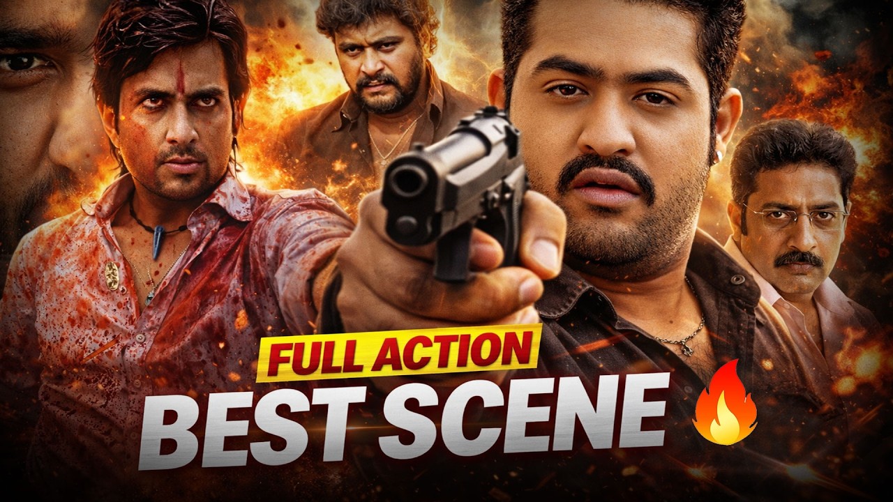 Jr NTR Vs Sonu Sood Super Hit Action Scenes | NTR Movie Scenes | Rajeev Kanakala | IDream Jagtial