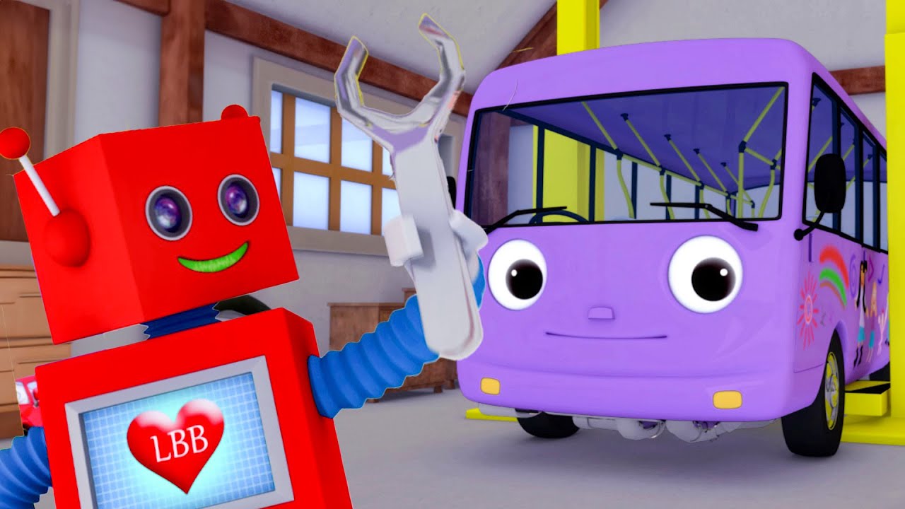 De wielen van de bus repareren |  Little Baby Bum | Moonbug Kids Nederlands - Kindertekenfilms