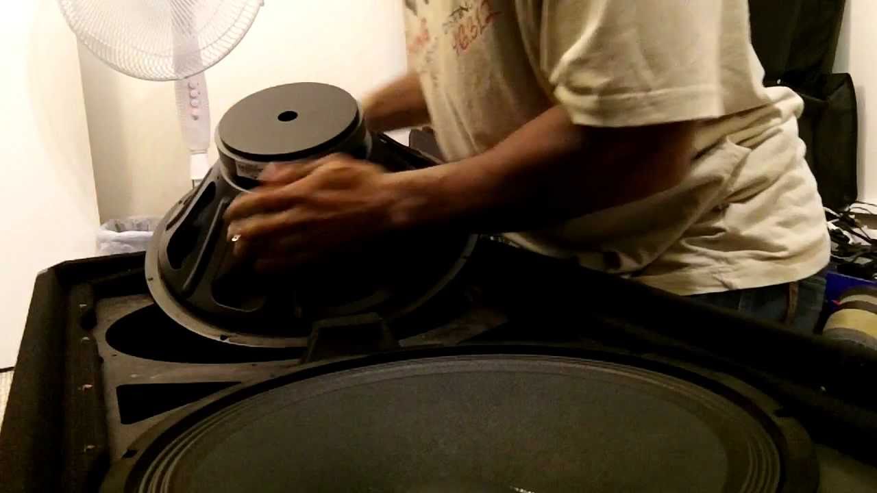 Installing Metal Top Hats on Peavey PV215 speakers