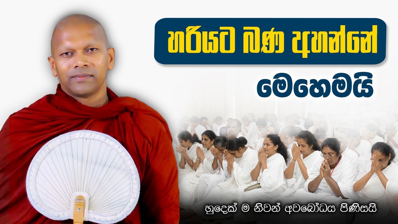 හරියට බණ අහන්නේ මෙහෙමයි | හුදෙක් නිවන් අවබෝධය සඳහා පමණි