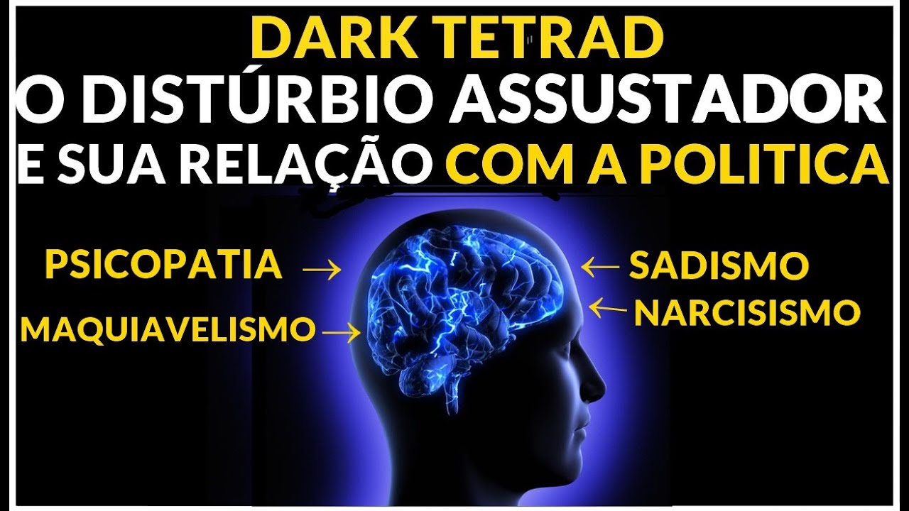 DARK TETRAD -1000 VEZES PIOR QUE NARCISISMO + E A RELAÇÃO  COM A POLITICA