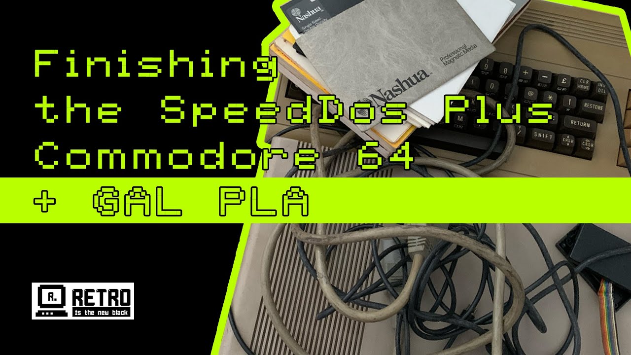 Programming a GAL-PLA, SpeedDos Plus and finishing the SpeedDos Plus C64 (Cleaning)
