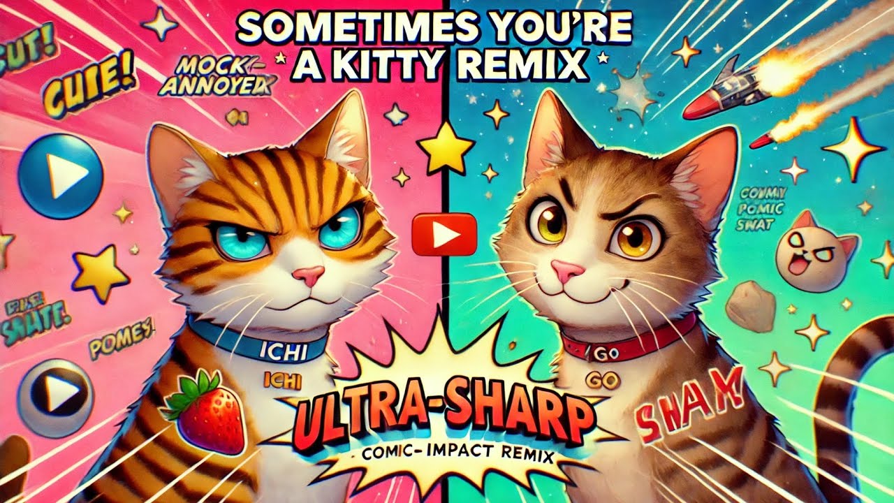 Sometimes  You’re a Kitty (REMIX) 🐾 | Playful Tabby Cats + Original Music