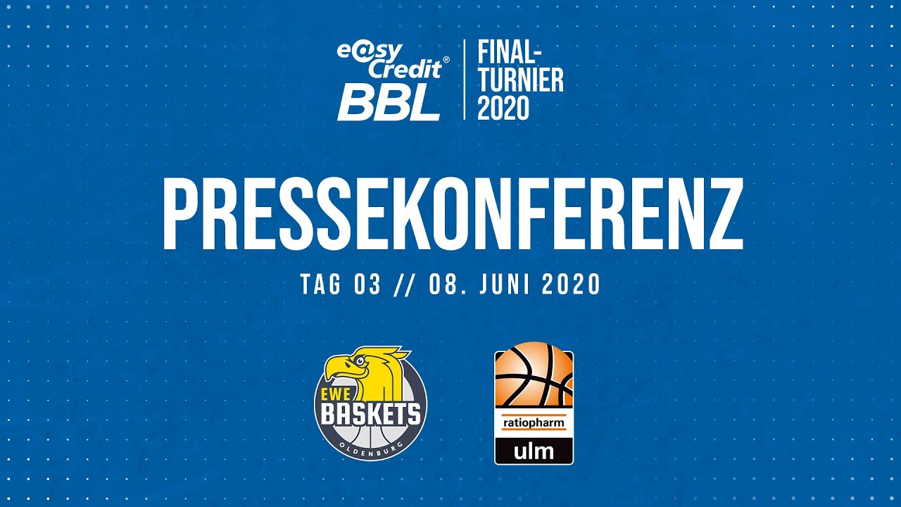 RE-LIVE | EWE Baskets Oldenburg vs ratiopharm ulm - PK | easyCredit BBL Finalturnier 2020