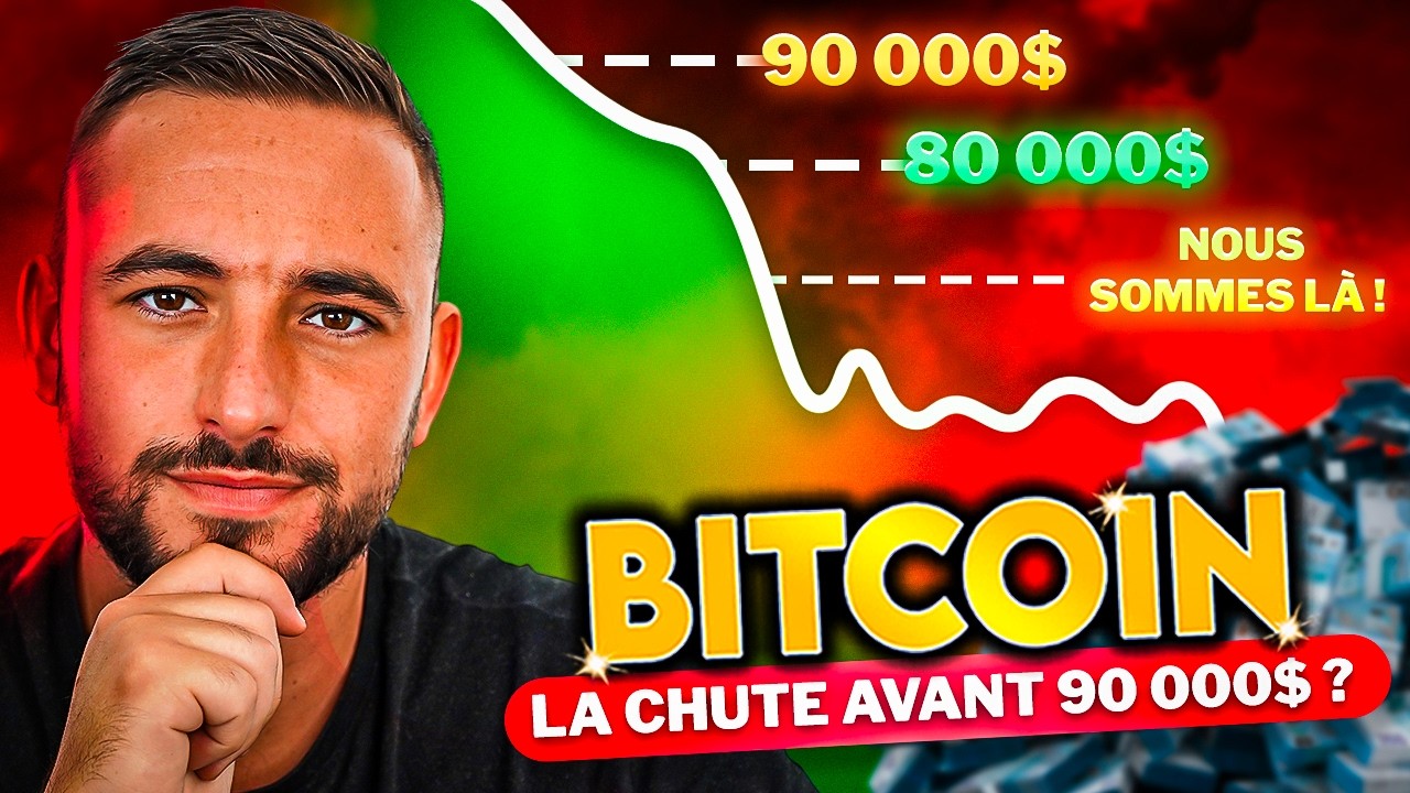 BITCOIN : LA CHUTE AVANT 90 000$ ?