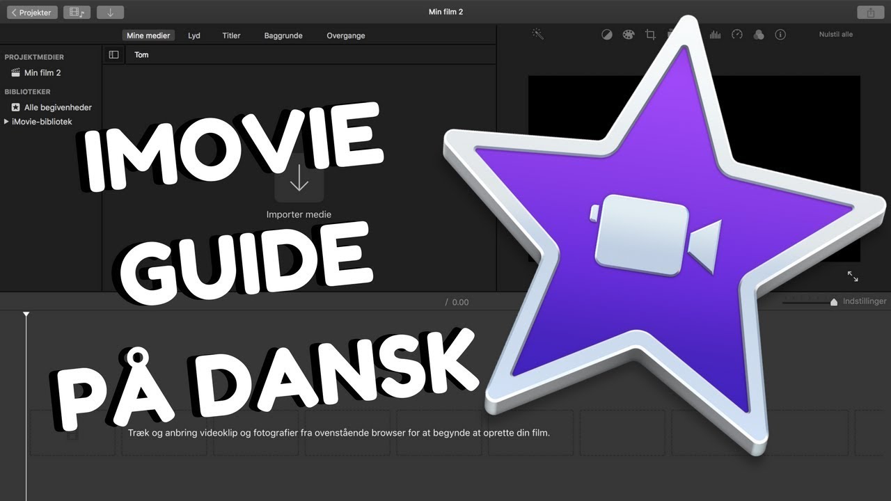 iMovie tutorial dansk - S&aring;dan redigerer du