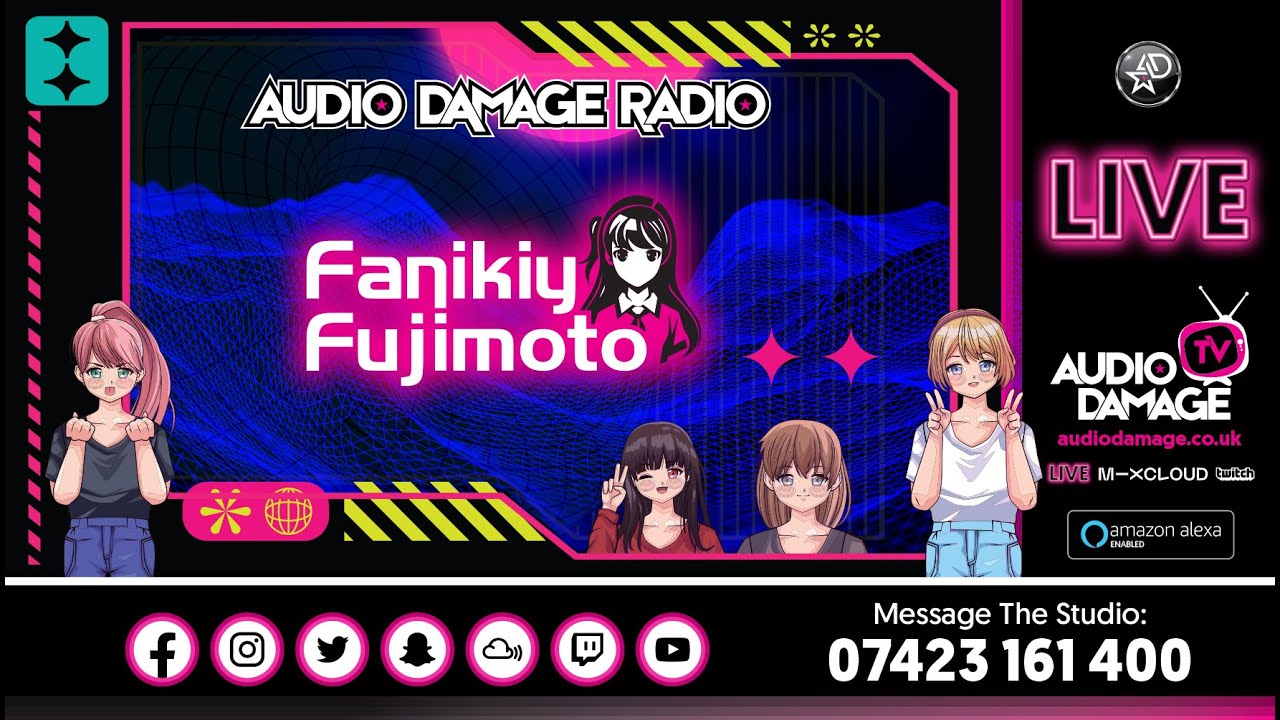 Fujimoto (Japanese Hard Techno) - LIVE - Audio Damage Radio. 11pm - 12am (21.01.2026).