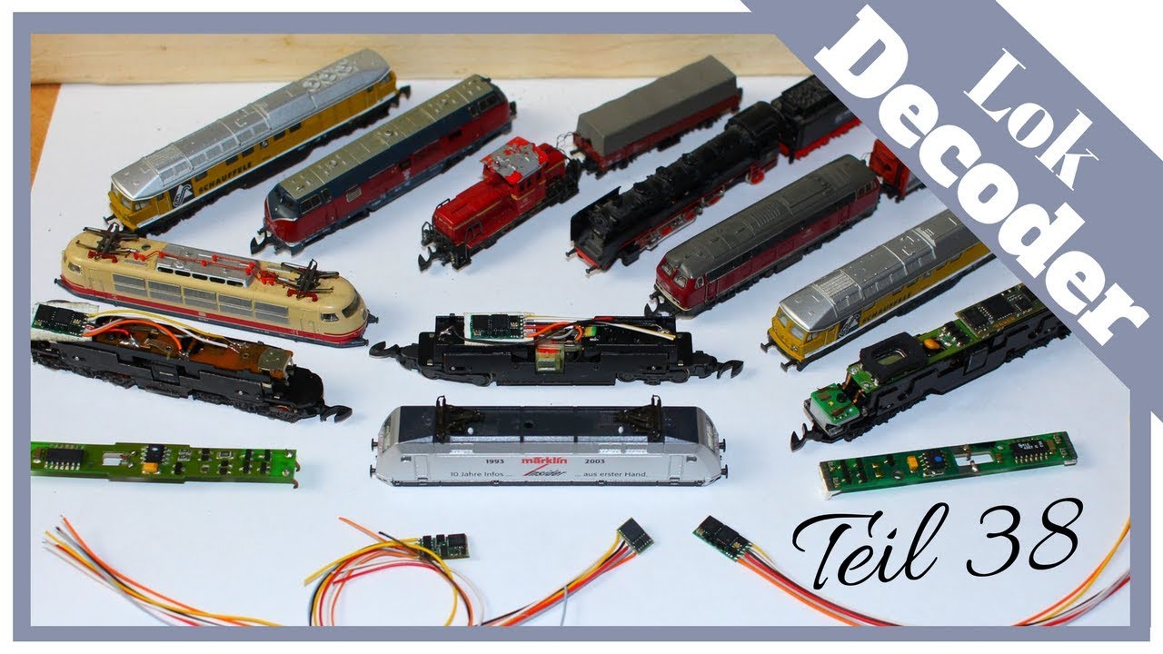 Modelleisenbahn Lok digitalisieren - Teil 38 - Div. Decoder einbauen Spur Z - alte und neue Bauart