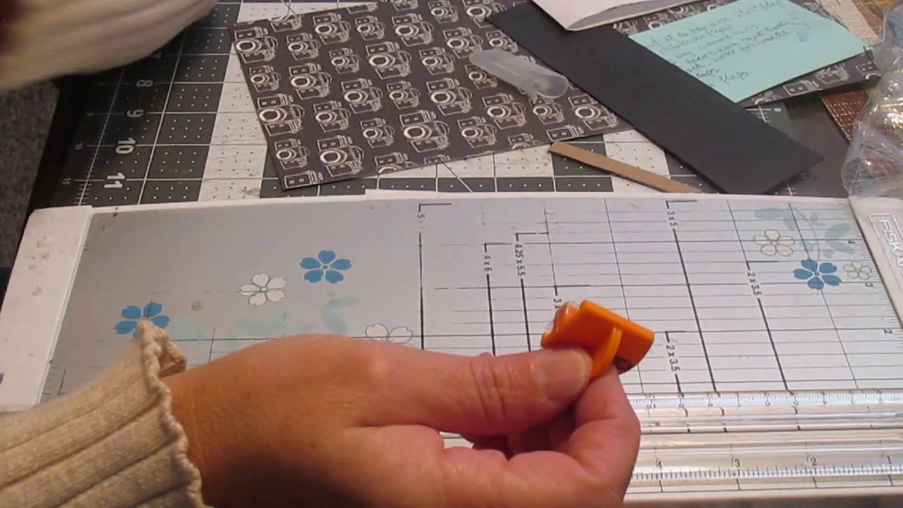 Scrapbooking: how to extend the life of your paper trimmer blades.