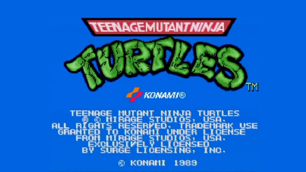 Teenage Mutant Ninja Turtles - Attract Mode (Arcade)