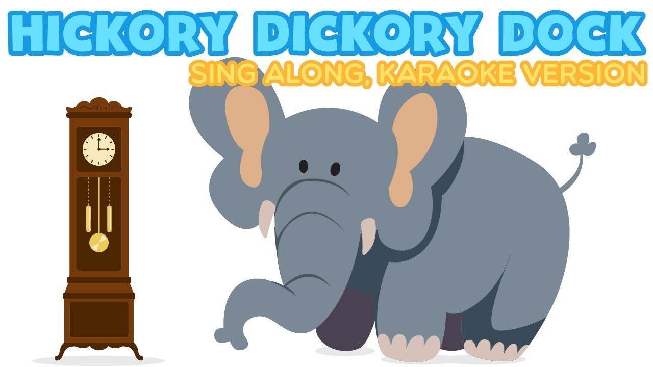 KARAOKE Hickory Dickory Dock Nursery Rhymes Sing A Long | Cartoon Animation & Songs for Children
