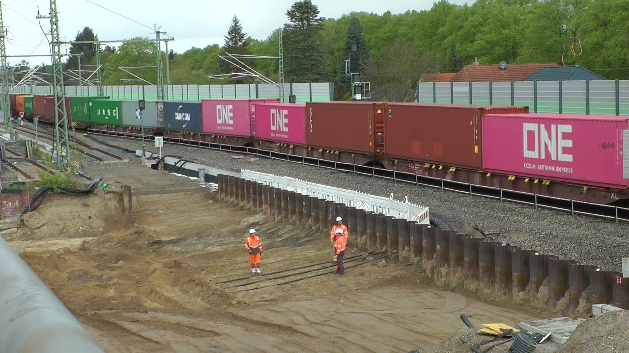 Ausbau Dresdner Bahn, Teil 132, Blankenfelde, Lichtenrade, Attilastraße,  22.04.2024