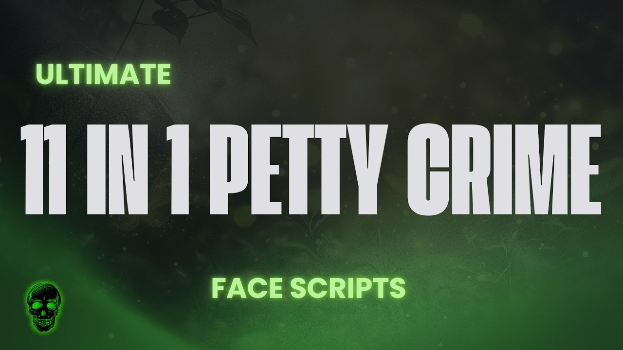 11 in 1 Ultimate Petty Crime Script for FIVEM GTAV Qbox Servers - by FACE SCRIPTS