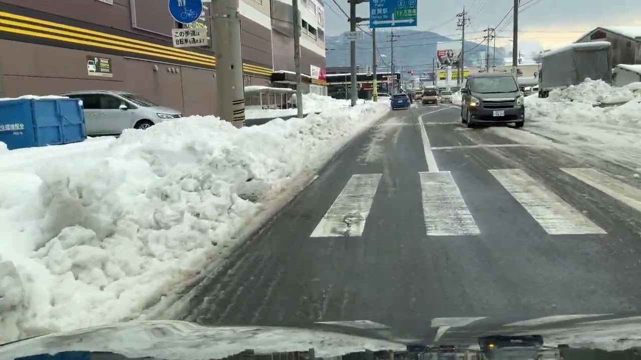 令和8年1月24日、JPCZ襲来の福井県敦賀市内風景　2026