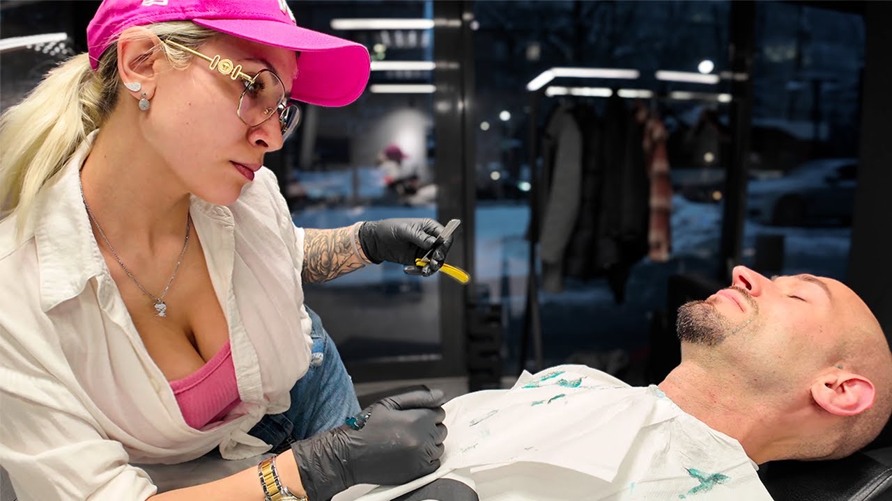 Very CLOSE Shave by Barber Svetlana – Krakow 🇵🇱