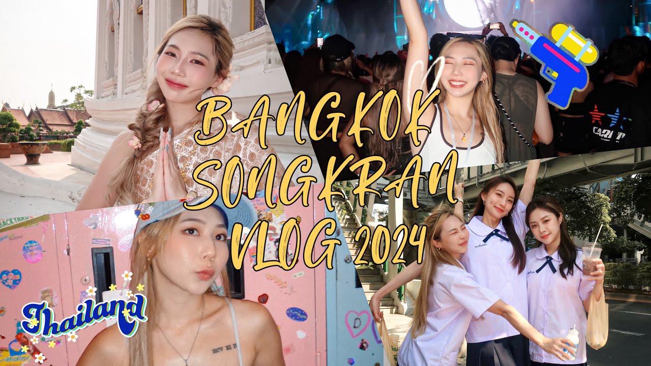 #TravelwAsh Bangkok Songkran VLOG | 适合闺蜜之旅的行程 | 泰国装+泰校服体验 | Cafe & Shopping