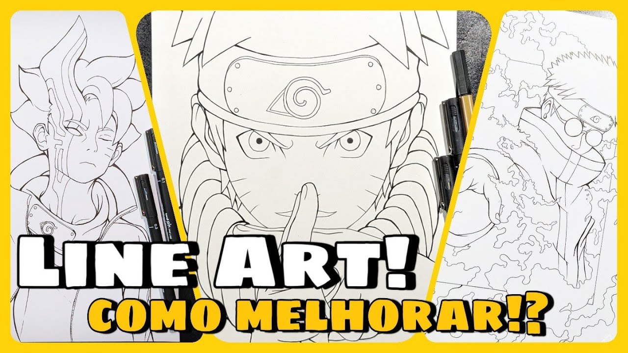 Como melhorar na Line Art!? tutorial de Arte final completo ( Melhore seus traços )