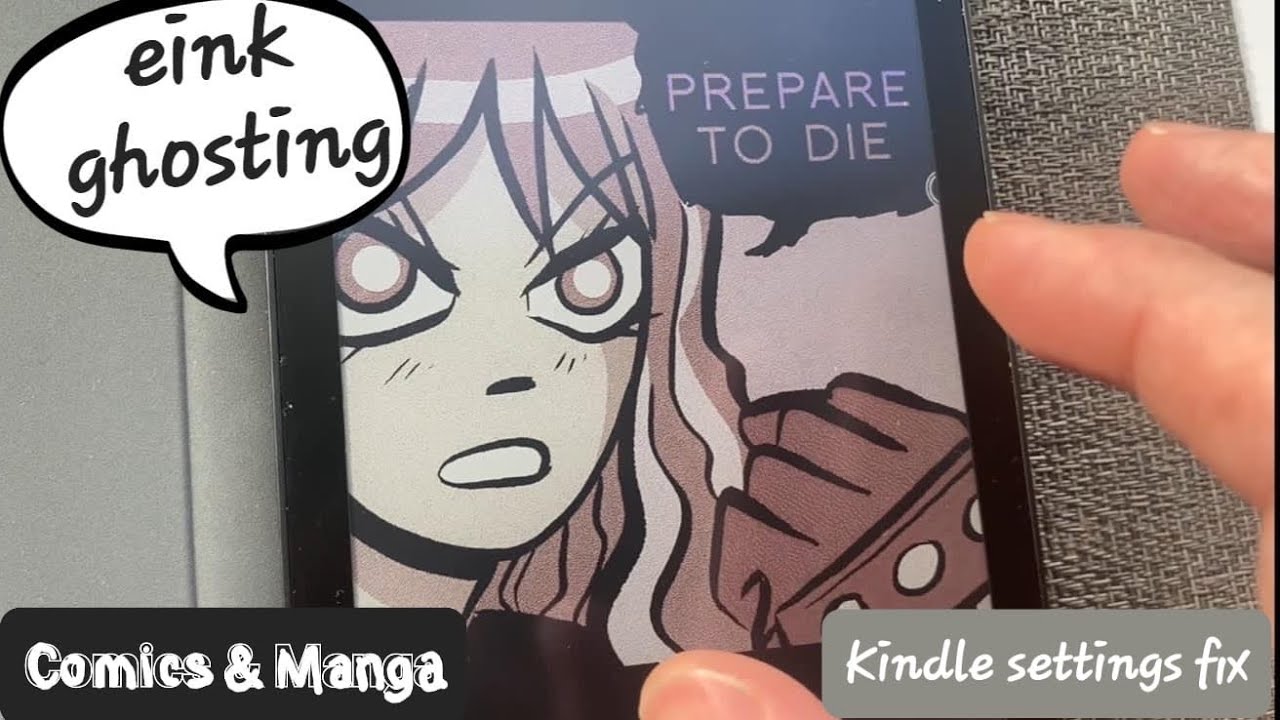 Tip to fix color eink ghosting Kindle comic manga settings for Bigme B6