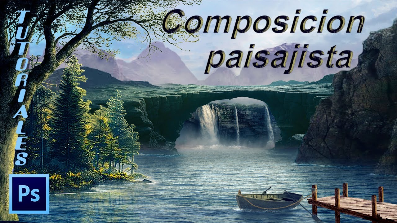 Composicion paisajista El embarcadero del lago