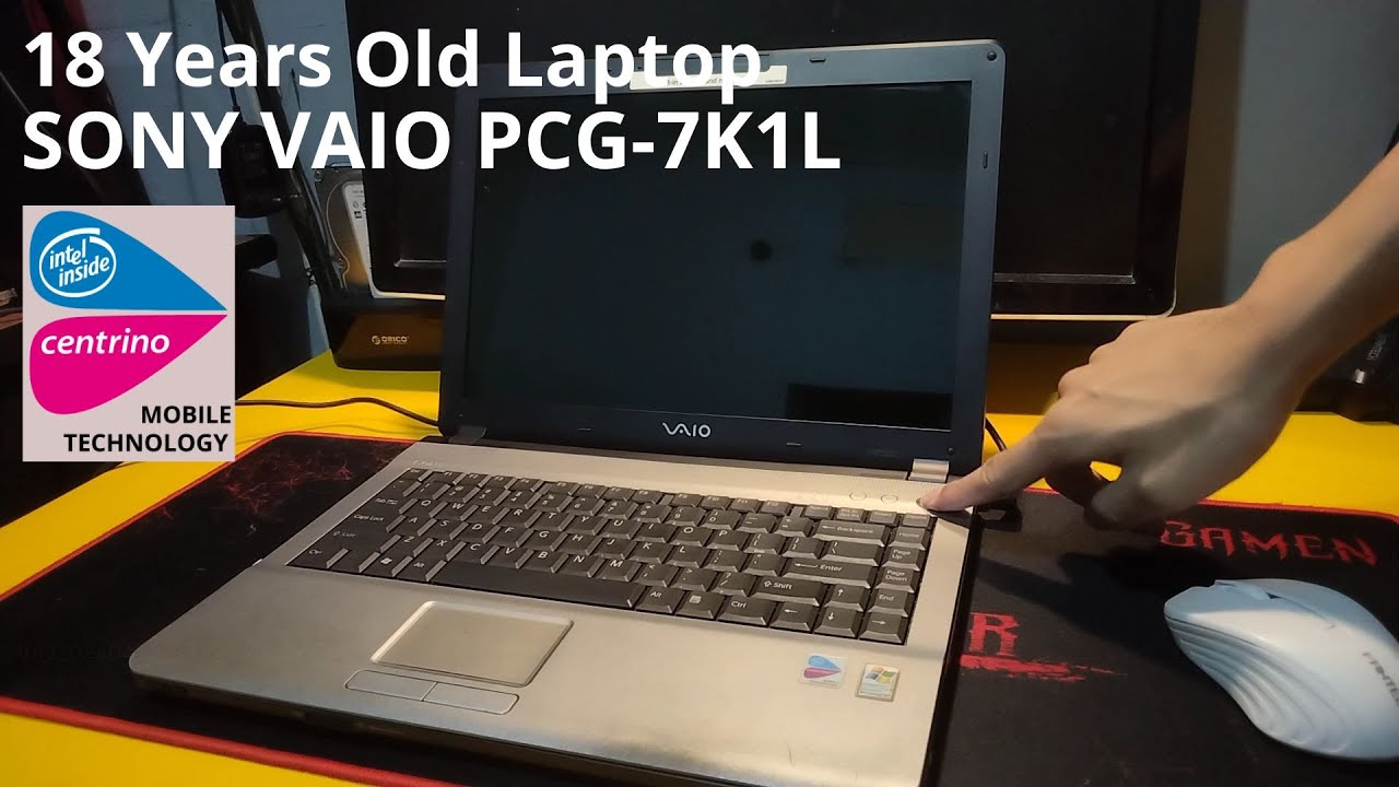 18 Years Old Laptop Turns on for the first time after not turning it on for 5 years - SONY VAIO
