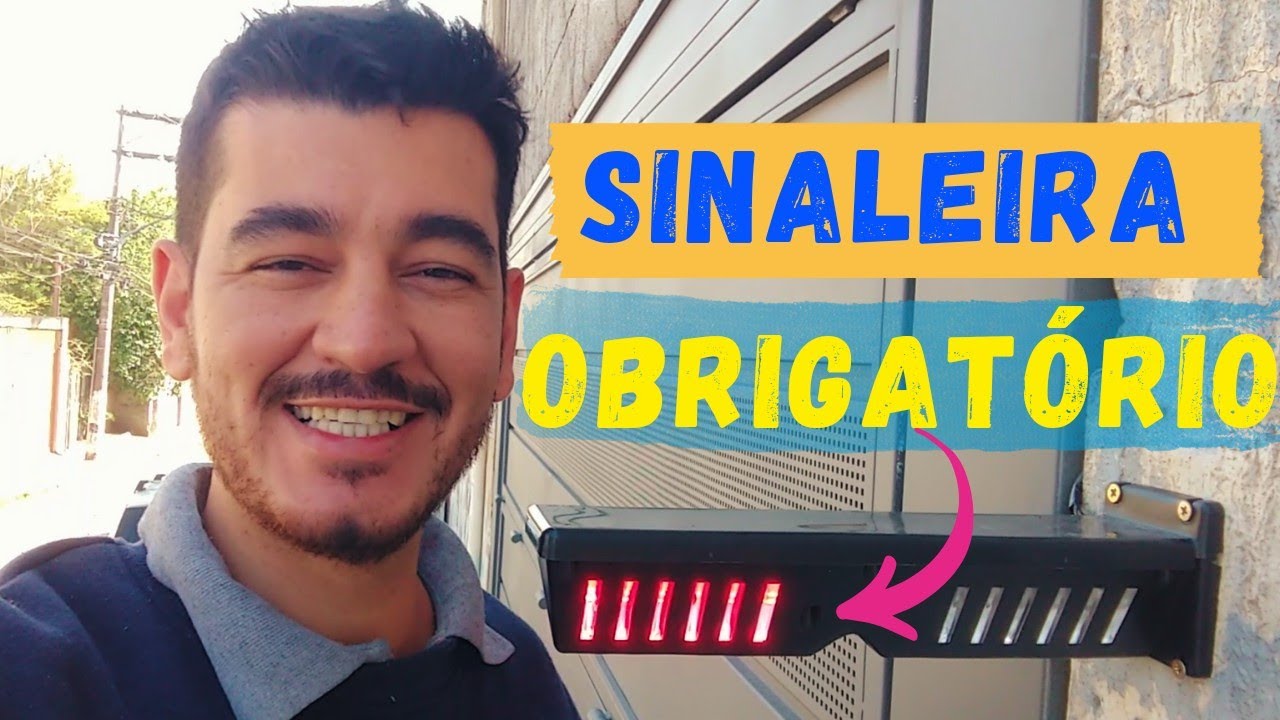 COMO INSTALAR SINALEIRA NO PORTÃO E FAZER AS CONFIGURAÇÕES