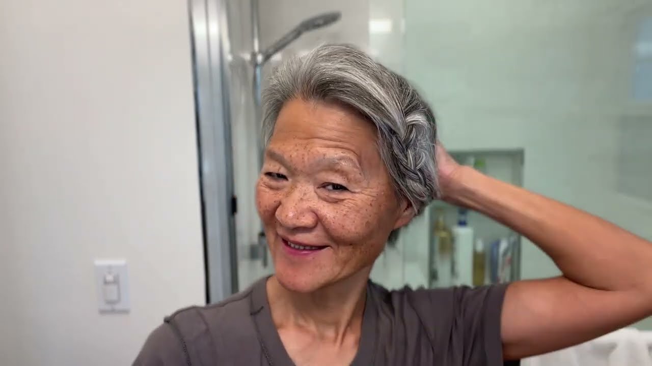 Makeup trying yet another hair style